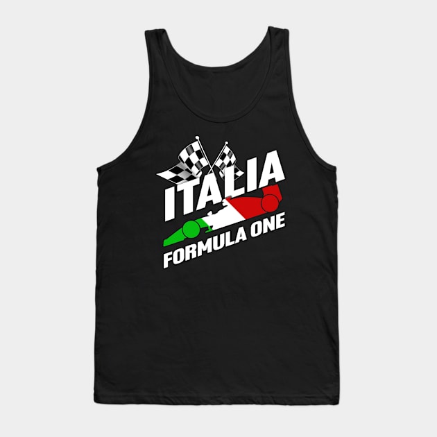 F1 Italia Ferrari 2023 Formula One Racing Car Tank Top by Markyartshop